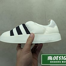 南🔥2024 1月 ADIDAS PUFFYLETTE 休閒鞋 EVA底 麵包鞋 懶人鞋 男女款 白黑 GY1593