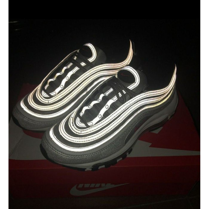 【正品】NIKE AIR MAX 97 OG QS 銀彈 銀色 反光 經典 紅勾884421-001慢跑鞋