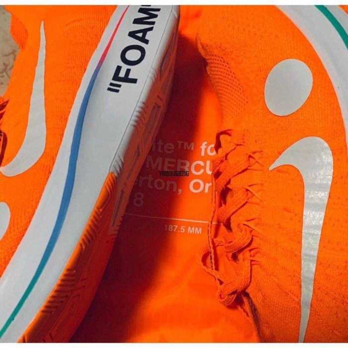 【正品】耐吉 Nike Zoom Fly OW x OFF-WHITE 世界杯 男子跑 馬拉松慢跑 AO2115-800潮鞋