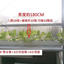 【峰.魚菜】組合式管耕-管耕界樂高-魚菜共生-水耕-3吋管10穴(三通管+杯.10組.後蓋組跟水管+灣管1個.保固2年)