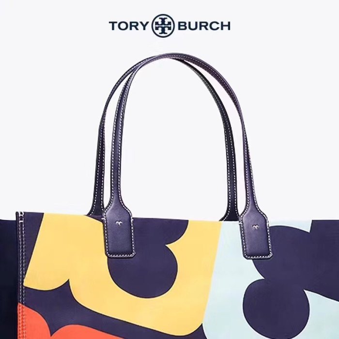 【全新正貨私家珍藏】TORY BURCH Ella Printed Logo Toet 購物袋單肩包 大小號