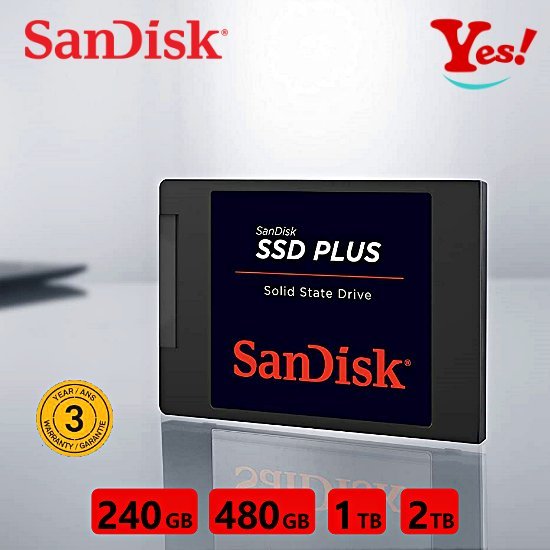 Yes❗️公司貨】SanDisk SSD Plus SATA 3.0 535MB/s 480GB 行動