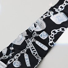 【新品直播】TIFFANY黑底鎖鏈造型TWILLY