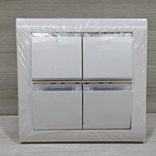 DIY水電材料  台昱牌 晨光大面板系列 4開關 TYL-A584