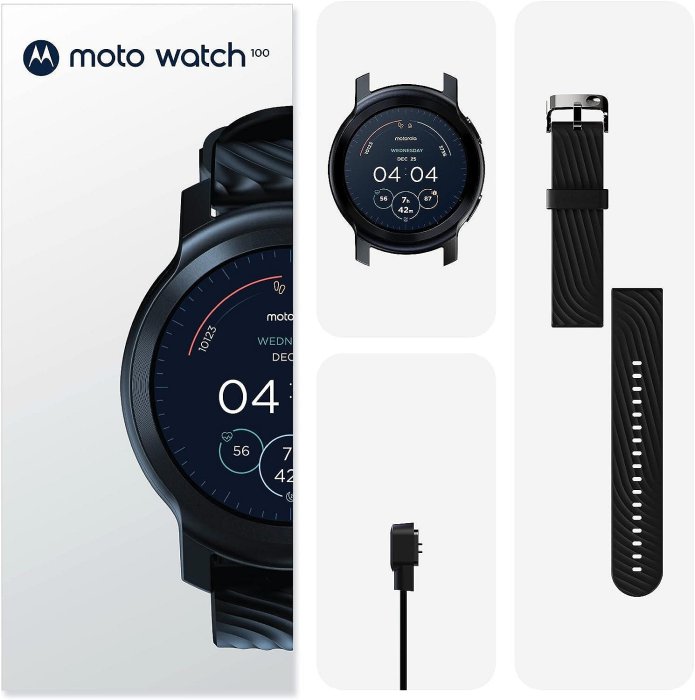 【樂活時尚館】Motorola Moto Watch 100/70 平價運動手錶 待機14天