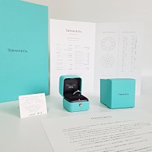 TIFFANY & CO.  天然鑽石  0.21克拉，【淨度VS1】，【顏色F】，【3個EX】，經典款 四爪鑲嵌，Pt950鉑金 鑽戒  八心八箭，附原廠證書