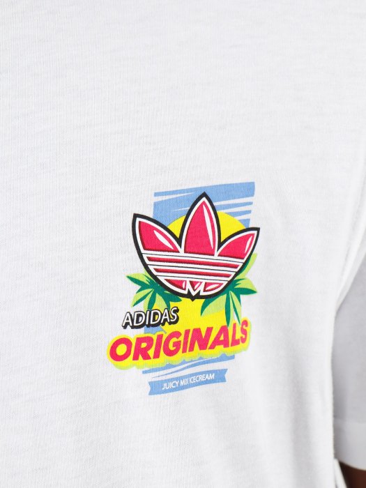 【Dr.Shoes】Adidas Bodega Popsicle Tee 男裝 白 棉質 短袖T恤 ED7062