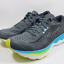 (E7) MIZUNO 美津濃 男款 WAVE SKYRISE  4 緩衝避震 慢跑鞋  J1GC230951 灰藍