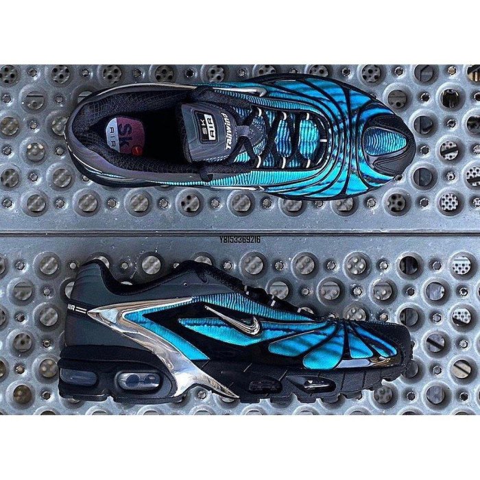 【正品】Skepta Nike Air Max Tailwind V Chrome Blue 黑藍 CQ87