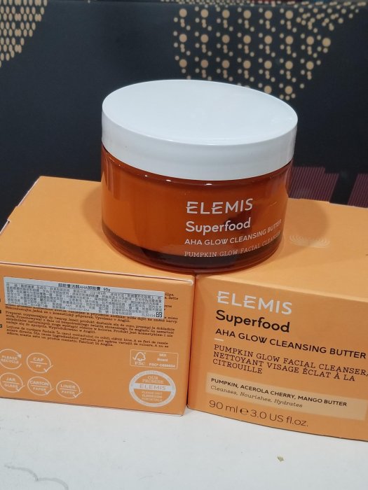 專櫃貨中文標♡ELEMIS 超能量活顏AHA卸妝膏◇90G ◇1400元◇英國製◇2024/9◇卸妝乳◇可當深層面膜◇含酵素不含香料◇所有肌膚+敏感肌◇現貨2罐