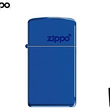 【寧寧精品*台中ZIPPO專賣店】窄版系列 Zippo logo 經典寶藍色 美國直送 加送原廠精美禮盒組 4296-6