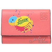 【茱麗葉精品】全新精品 LOEWE x Paula's Ibiza 個性瓶蓋印花釦式零錢短夾.粉 現貨