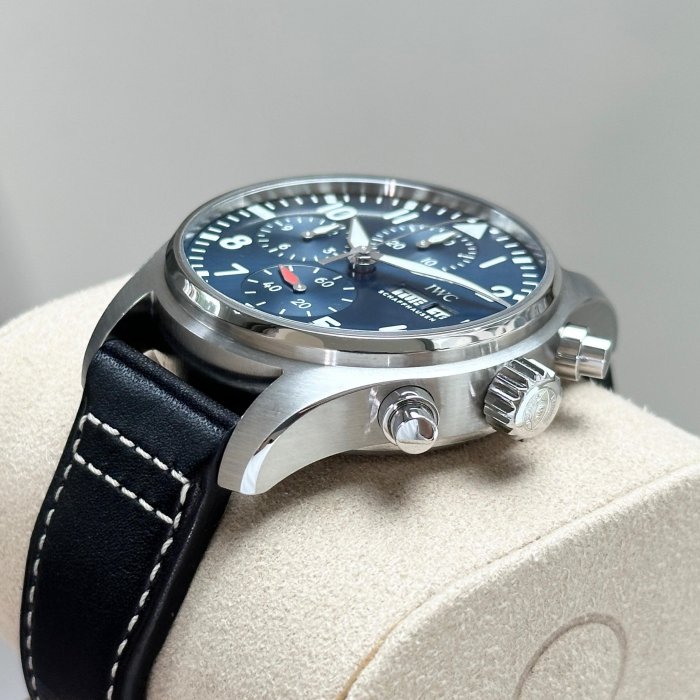 IWC 飛行員計時腕錶 IW388101 藍面 快拆錶帶 41mm 公司貨 盒單齊全 2023保卡