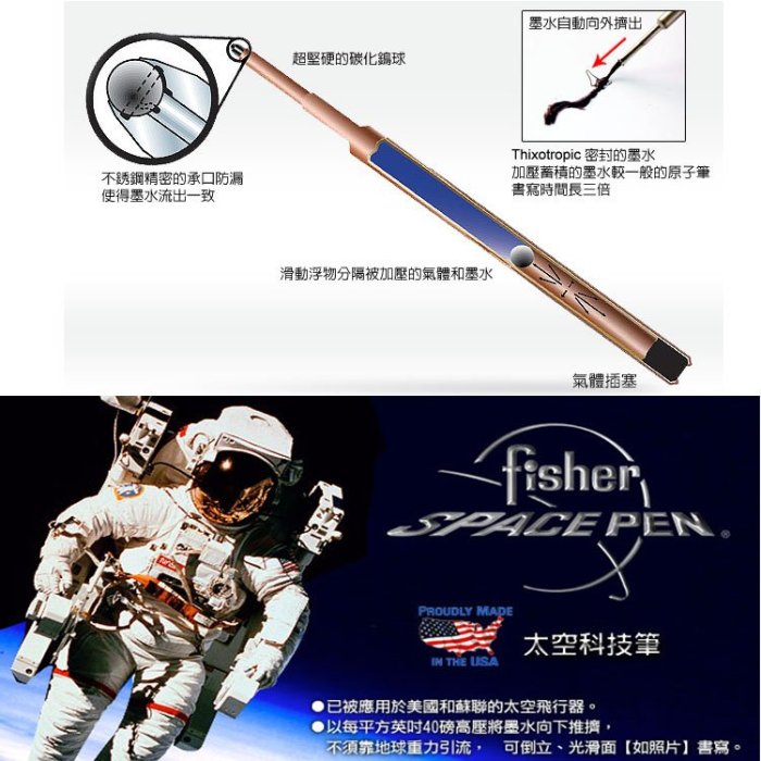 Fisher Astronaut Space Pen 太空人系列筆-銀殼# AG7SH【AH02148】99愛買