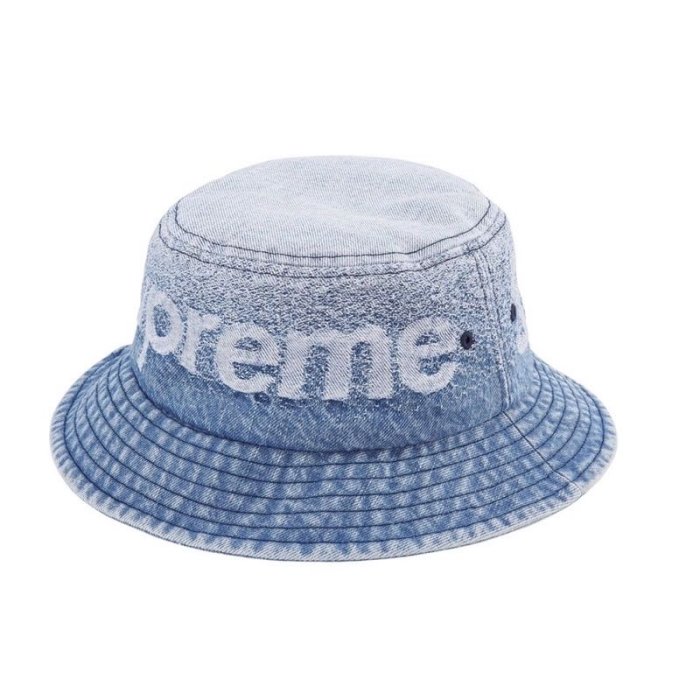 Supreme Fade Jacquard Denim Crusher 丹寧牛仔漁夫帽| Yahoo奇摩拍賣