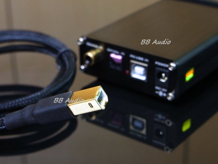 全新發燒級DAC專用傳輸線(TDK磁環/鍍金接頭/美國線材)USB A公-B公/3米版本