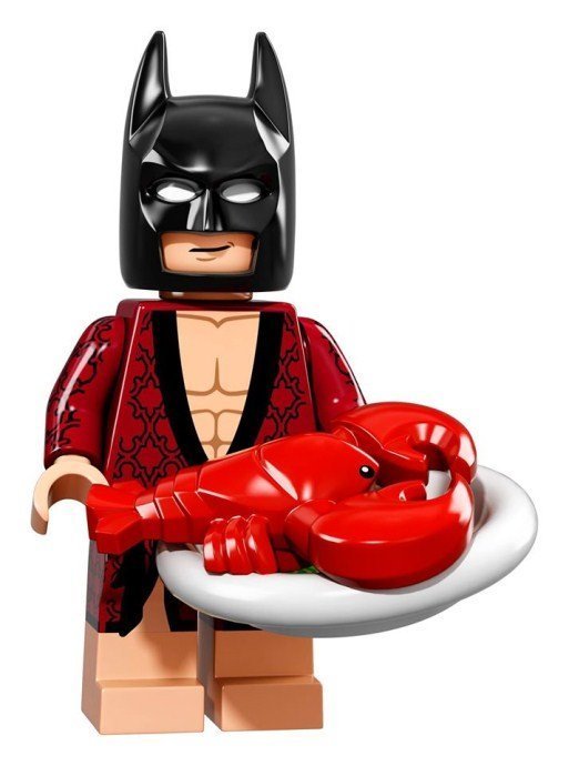 現貨【LEGO 樂高】Minifigures人偶系列: 蝙蝠俠電影人偶包抽抽樂 71017 | #1 蝙蝠俠+盤子+龍蝦