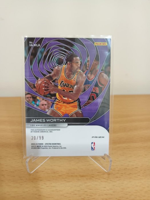 2022-23 PANINI SPECTRA JAMES WORTHY AUTO /99