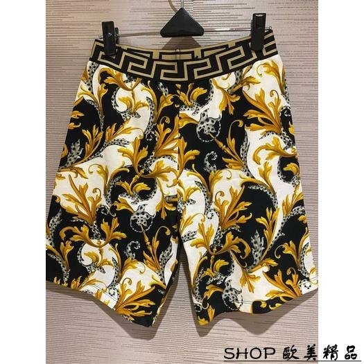 SHOP品☆ VERSACE 凡賽斯 女神頭 LOGO 巴洛克 棉褲 短褲