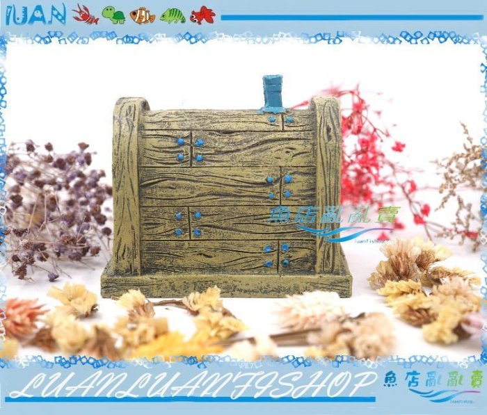 【~魚店亂亂賣~】店長自製LUANFISHOP卡通螃蟹的餐廳/蟹寶屋(9 x 5.5 x 8.5cm)魚蝦躲避屋