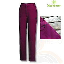 山林 MOUNTNEER 22S02紫紅 女款彈性保暖長褲  摩毛 保暖 透氣 彈性 出國旅遊喜樂屋戶外