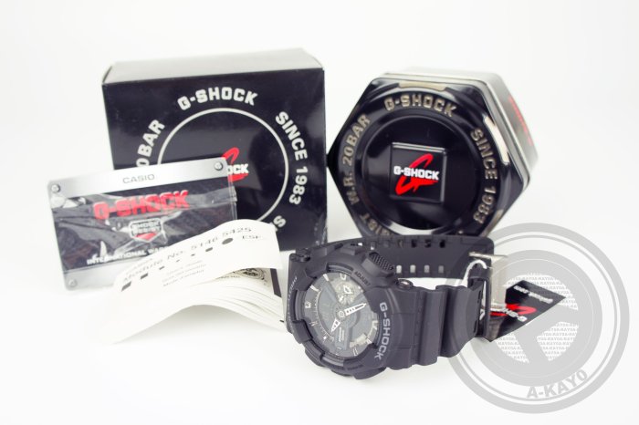 【A-KAY0】CASIO G-SHOCK 110 【GA-110-1B】 黑藍