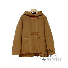 My Closet 二手名牌 Hermes 近期 駝色100% Cashmere 雙面連帽外套