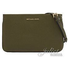 【茱麗葉精品】全新精品 MICHAEL KORS 專櫃商品 JET SET TRAVEL三層手拿包斜背包.墨綠 現貨