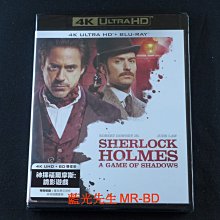 雙碟中文 [藍光先生4K] 福爾摩斯2：詭影遊戲 UHD+BD 雙碟限定版 Sherlock Holmes