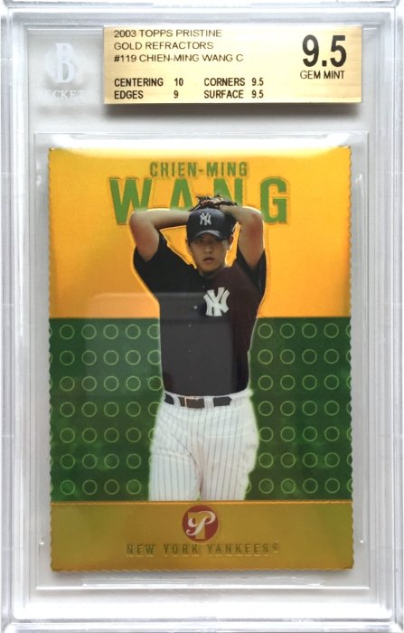 王建民 2003 Topps Pristine Gold限量69張新人RC鑑定卡 BGS 9.5 同背號～