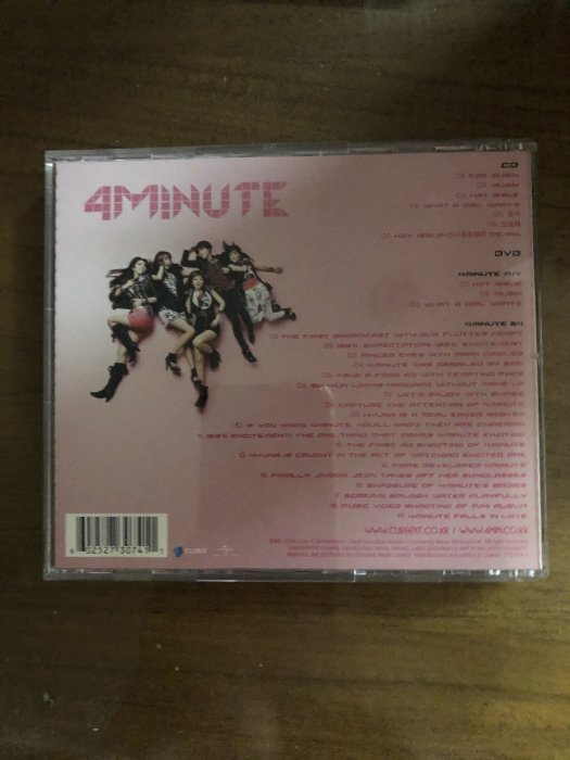 *還有唱片二館*4 MINUTE / I FOR MUSIK CD+DVD 二手 A2322 (下標幫結)