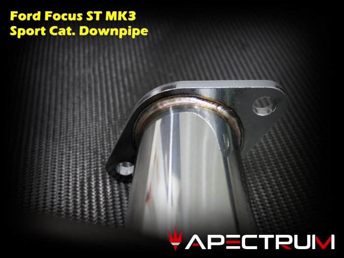 Ford Focus MK3 ST專用200鉬賽車金屬觸媒Turbo Downpipe當派排氣管