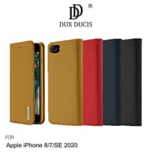 *phone寶*DUX DUCIS Apple iPhone 87SE 2020 WISH 真皮皮套 插卡 可站立支架