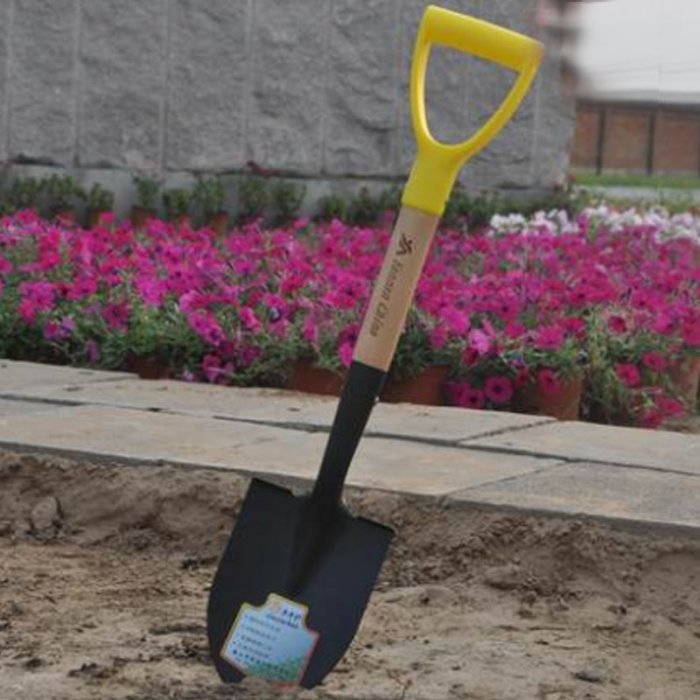 園藝鐵鍬家用挖土種植工具加厚園藝鐵鏟子農用戶外挖土清倉包郵