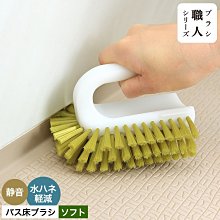 水金鈴小舖 日本製 刷子職人 刷工匠 浴室地板刷 三種硬毛 軟毛 無聲 磁磚刷 地刷 可吊掛 W