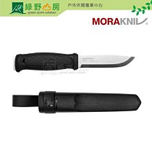 《綠野山房》Morakniv 莫拉刀 瑞典 Garberg 全龍骨式不鏽鋼直刀 塑膠護套 黑 13715