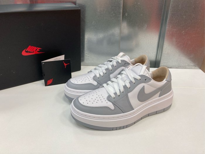 Nike Wmns Air Jordan 1 Elevate Low DH7004-100 灰白低筒增高現貨24.5