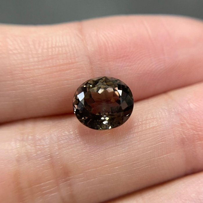 天然棕黃色碧璽(Tourmaline)裸石3.26ct [基隆克拉多色石Y拍]