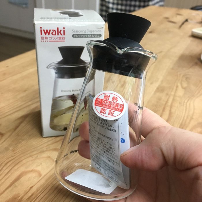 Iwaki耐熱玻璃瓶油瓶醋瓶醬料罐，100ml