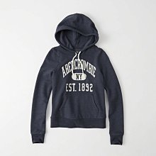 【A&F女生館】☆【Abercrombie&Fitch品牌LOGO貼布連帽T恤】☆【AFG005Q5】(S-M)