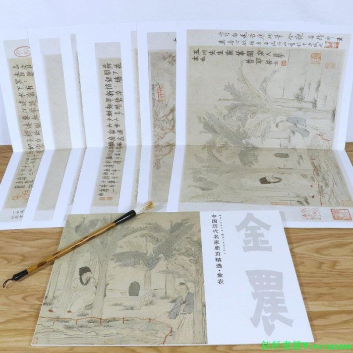 正版 金農中國歷代名家冊頁精選作品欣賞金農畫集畫冊小品繪畫全集畫畫入門自學零基礎教程書教材手繪水墨花卉人物畫集畫冊書籍