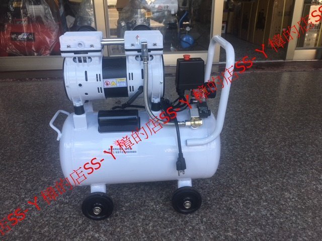 =SS-ㄚ樟的店= (含稅附發票)風神牌 2.5HP*25L靜音無油式空壓機/適用大樓,實驗室附好禮三項