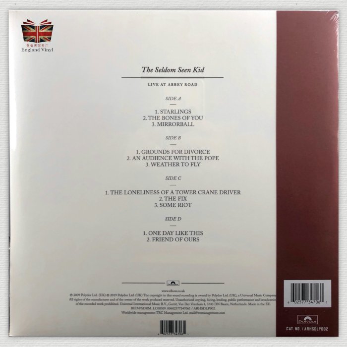 [英倫黑膠唱片Vinyl LP] 肘樂團 / 被忽略的孩子 Elbow / The Seldom Seen Kid