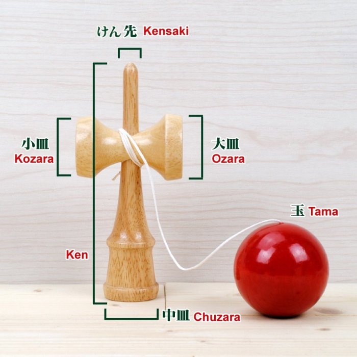 鹿港劍玉Kendam】益智童玩(大)日月球/劍球/日本劍玉Kendama 贈送外國