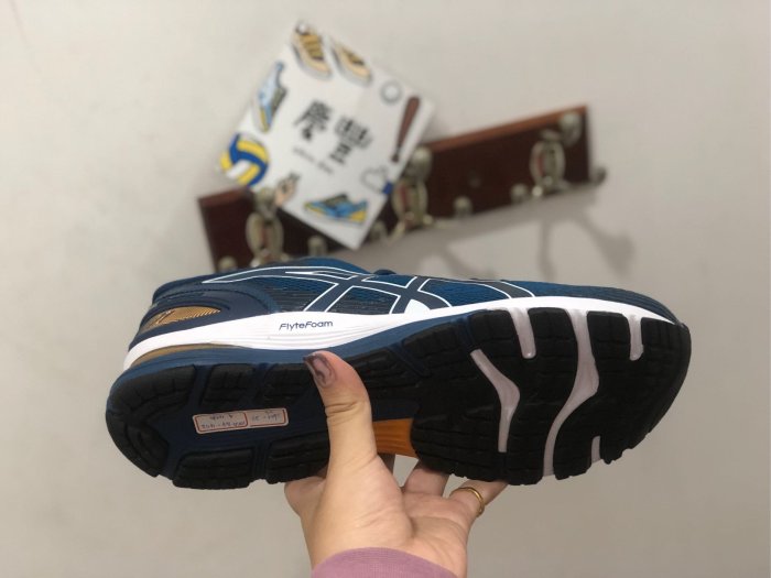 慶豐體育?亞瑟士 asics GEL-NIMBUS 21 (4E) 慢跑鞋 亞瑟膠 1011A168-402 深藍 橘