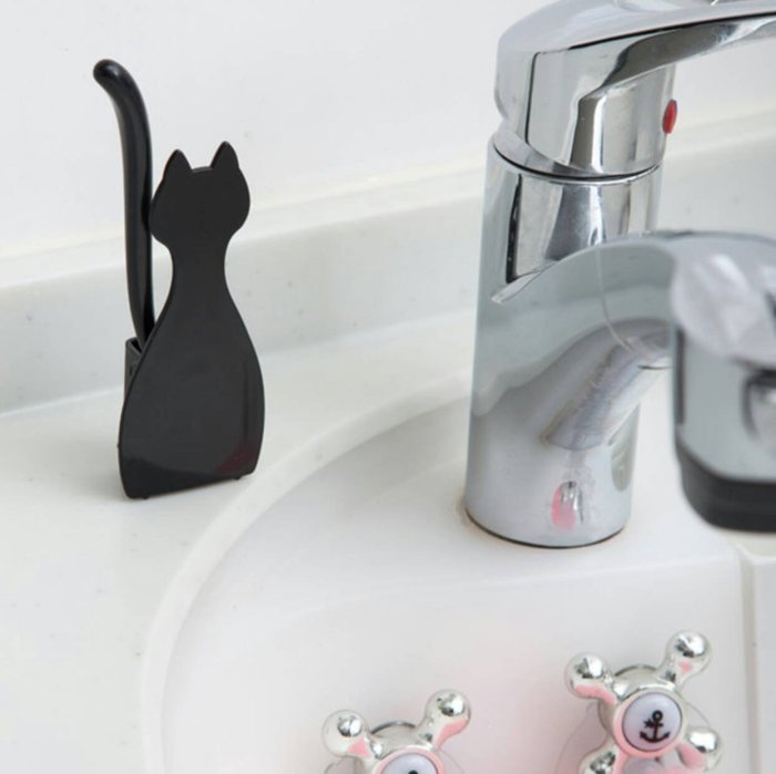 日本製,貓咪造型,浴室,廚房,清潔刷組,附吸盤