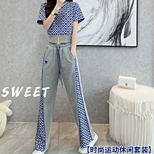 貓姐的團購中心~K4382寬松顯瘦闊腿褲兩件套~S-2XL~一套450元~預購款