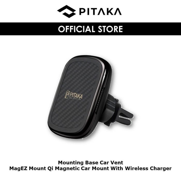 PITAKA MagEZ Mount Qi 車用冷氣出風口手機磁吸充電座 iphone 三星 （誠可議）