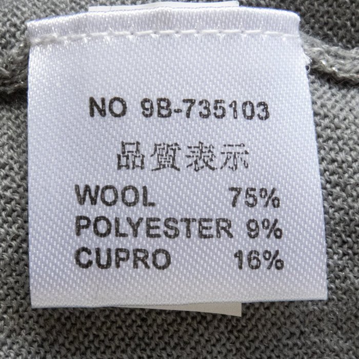 日本品牌NICE CLAUP Co., LTD.銀灰色金蔥亮片五分袖羊毛針織外套