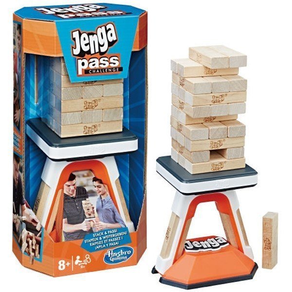 大安殿實體店面 動感層層疊 Jenga pass challenge 孩之寶Hasbro 疊疊樂 疊塔積木 正版益智桌遊